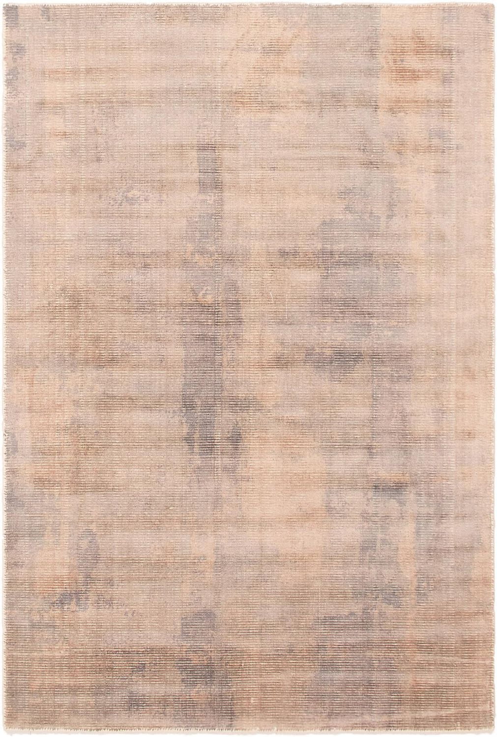 ECARPETGALLERY 5'0" x 7'7" Transitional Galleria Hand-knotted Area Rug for Living Room, Dining Room and Bedroom in Ivory