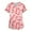 07# Red, variant on Scrubs Tops for Women V Neck Fashion Valentine's Day Printed Tops Loose Fit Comfy Nurse Uniform with Pockets Light pink 4XL