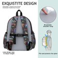 thumbnail image 5 of Colorful Game Controller Pattern Backpack for School,Schoolbag with Adjustable Shoulder Straps & Padded Back,13.4"x11"x4.7", 5 of 6
