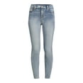 thumbnail image 5 of Time and Tru Women's High Rise Skinny Jeans, Available in 27", 29" Inseams, Sizes 2-20, 5 of 5
