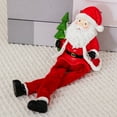 thumbnail image 4 of Farfi Sitting Santa Claus Figurine Christmas Decoration Santa Claus Ornament with Long Legs for Xmas Party Mantel Decor New Year Gift(Left Hand), 4 of 9