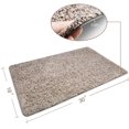 thumbnail image 2 of Tayyakoushi 24 x 36 Inch Magic Doormat Absorbs Mud Doormat No Odor Durable Anti-Slip Rubber Back Low-Profile Entrance Door Mat Large Cotton Shoe Scraper Pet Mat Machine Washable (Beige), 2 of 5