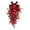 Style C, variant on 2 Pcs Christmas Swags Christmas Teardrop Swag Winter Swag Teardrop Ornament Xmas Swag Wreath Decorative Props Pendant Wall Hanging with Frosted Pine Red Berries Red Bow for Front Door Decor