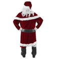 thumbnail image 3 of Conjunto de disfraz de Papá Noel para hombre, traje de Papá Noel de terciopelo de lujo para adulto, 3 of 5