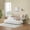 White, variant on Metal Daybed Frame with Trundle, Floral Headboard, Steel Slat Support, Pull-Out Guest Bed with Locking Casters, No Box Spring Needed, 12 in Underbed Storage, 350 lb Capacity,Black