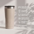 thumbnail image 4 of (2 pack) Ozark Trail 22 oz Stainless Steel Insulated Tumbler, Tan, 4 of 11