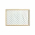 thumbnail image 1 of Trellis Wall Art with Frame, Victorian Inspired Illustration of Dots and Floral Items on a Plain Background, Printed Fabric Poster for Bathroom Living Room, 35" x 23", Dusk and White, by Ambesonne, 1 of 2