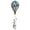 Blue Karner, variant on In the Breeze 0984 — Red Poppies Hot Air Balloon Spinner — Outdoor Hanging Wind Spinner Decoration