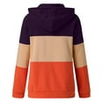 thumbnail image 3 of CKpwisy Women's Causal Hoodies Zip Up Jackets Long Sleeve Oversized Color Block Sweatshirt Pullover with Pockets Deal of the Week, 3 of 6