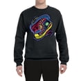 thumbnail image 2 of Wild Bobby, Colorful Sneakers Chucks Streetwear Unisex Crewneck Graphic Sweatshirt, Black, Large, 2 of 3