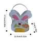 thumbnail image 3 of Easter Bunny Basket Easter Treat Bags 2 Piece Easter Bunny Gift Bag Storage Bag Canvas Decorative Basket Easter Storage Bag Easter Basket Stuffers for Boys & Girls (White), 3 of 9