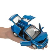 1:32 Tesla Model X 90D SUV Diecast Model Car Sound&Light Pull Back Toy Blue