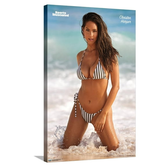 Sports Illustrated: Swimsuit Edition - Christen Harper 22 Canvas Wall Poster, 22.375" x 34"