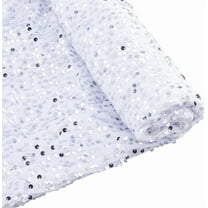 2 Yards x 1.68m Velvet White Sequin Fabric by The Yard Glitter Sequined Fabric Sequined Stretch Material Sequin Stretch Fabrics