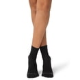 thumbnail image 4 of No nonsense Women's Soft & Breathable Cushioned Mini Crew Socks 3 Pair Pack, Black, One Size, 4 of 7