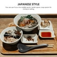 thumbnail image 6 of NICEXMAS 3Pcs Japanese Style Black Rice Noodles Spoons Large Deep Bowl for Soup Serving, 6 of 7