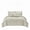 Ivory, variant on J&V TEXTILES Botanical Line 5-Piece Comforter Set, Pintuck Bedding with Abstract Wave Design Terracotta, Queen