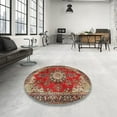 thumbnail image 4 of Ahgly Company Machine Washable Indoor Rectangle Traditional Tomato Red Area Rugs, 7' x 9', 4 of 7