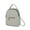 Gray, variant on Leather Backpack Cute Casual Daypack Zippered Pockets Crossbody Convertible Shou