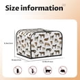 thumbnail image 5 of Lsque Cow Print 4 Slice Toaster Cover , Kitchen Appliance Dustproof Protector , Toaster Protector Dustproof Kitchen Appliance Cover, 5 of 7