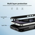 thumbnail image 5 of Dteck Magnetic Case for iPhone 16 Plus,Shockproof TPU Matte PC Case 360° Rotatable Ring Holder Kickstand Compatible with Mag Safe Back Cover,Black, 5 of 8