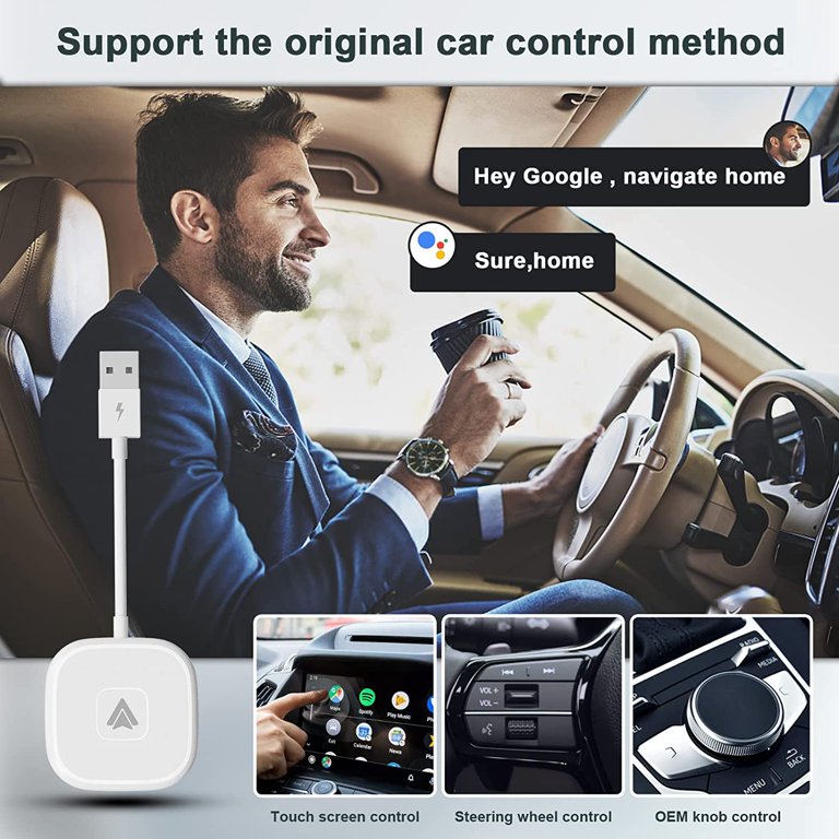 Android Auto Wireless Adapter For Wired Android Auto Car Plug Play
