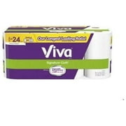 BULYAXIA 2 Set-Viva Signature Cloth Paper Towels, Choose A Sheet, 8 Triple Rolls/(=24 RegularRolls)