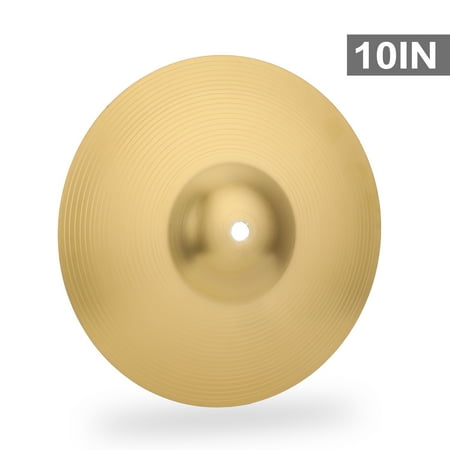 OWSOO Brass Crash Cymbal Drum Instrument Cymbals Practical Alloy Cymbal for Percussion Instruments Players Beginners
