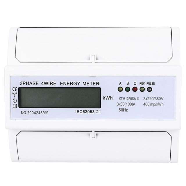 Medidor KWh De Funcionamiento Estable, Diseño Profesional, Medidor Eléctrico De Riel DIN, Industria De Ingeniería Comercial Para Trabajo De Equipos Industriales ANGGREK Otros