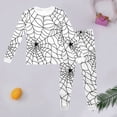 thumbnail image 4 of Tisuna Child Girl'S Diy Doodle Long Sleeve Halloween Pajamas Set Spider Web Print Crewneck Tops And Long Pants Pjs Set Soft Comfortable Kids Halloween 2 Pieces Loungewear For Age 2-10 Years, 4 of 4