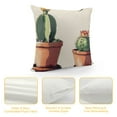thumbnail image 4 of Shiartex Throw Pillow Cover Festival Gifts Hot Tropical Desert Succulents Plants Cactus Potted Summer Decor Decorative Home Sofa Chair Car Lumbar Throw Pillow Case Cushion Cover 12x12in, 4 of 5