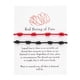 thumbnail image 1 of Pulsera de cuerda roja anudada Longitud Amantes Pulsera de tarjeta de papel Pulsera Wmkox8yi  sjalhkljlk4611, 1 of 1