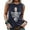 Blue, variant on Womens Funny Skull Graphic Tank Tops Summer High Neck Sleeveless Workout Tee Shirts