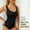 Black, variant on Women's Shapewear Tummy Control jumpsuit Strapless Shortie Bodysuit Seamless With Removable Straps Body Shaper