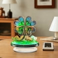 thumbnail image 6 of YOHAVEN St. Patrick's Day Acrylic Clover Tabletop Decoration, Green Four Leaf Lucky Ornament For Shelves Desks Mantels, Lightweight Durable Holiday Accent, Reusable Irish Festival Decor, 6 of 9