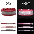 thumbnail image 4 of Shiny Velvet Leather Rhinestone Large Dog Collar Durable Adjustable Reflective Pet Collar, 4 of 5