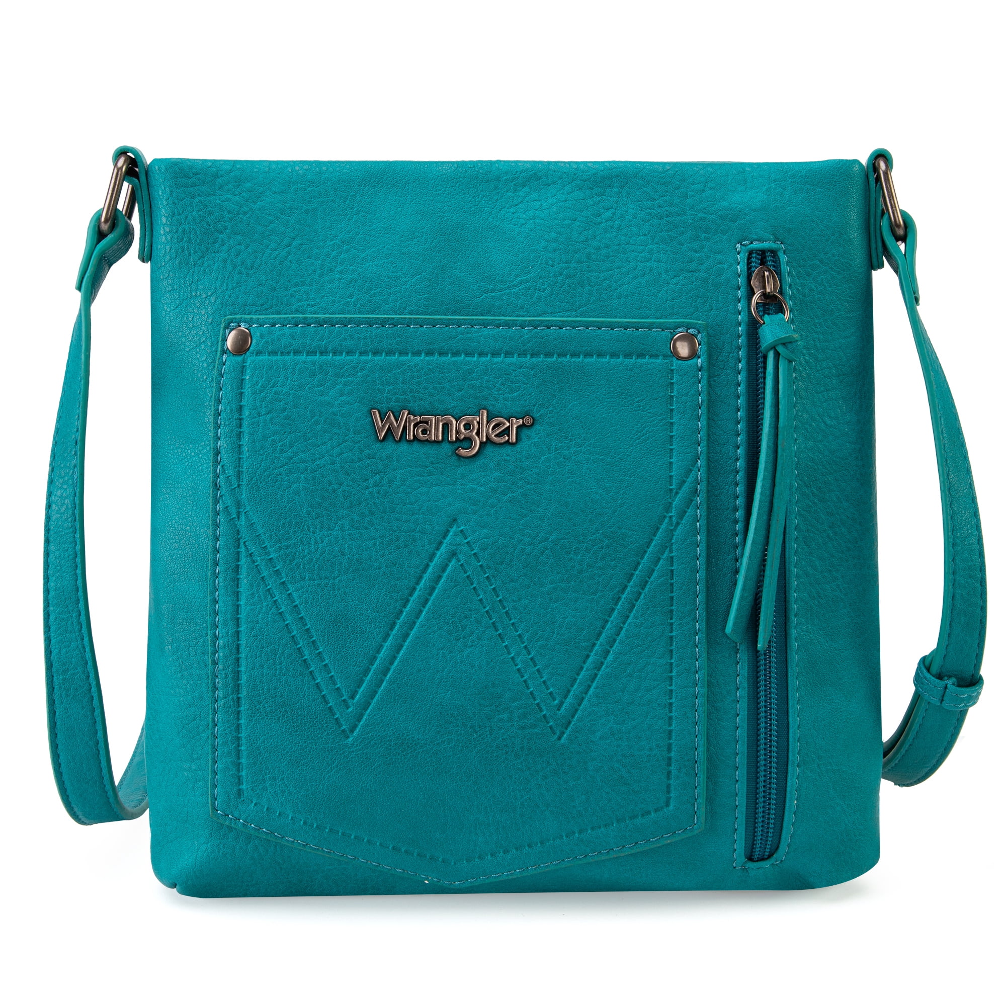 Wrangler Crossbody Bags for Women Western Hand Woven Satchel Purse, Turquoise