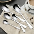 thumbnail image 4 of Hariumiu Kitchen Coffee Spoon Non-slip Mirror Polished Unbreakable Rustproof Long Handle Stirring Spoon - Versatile, Comfortable Grip, Durable, Portable & Stylish, 1/4 Pcs, 4 of 10