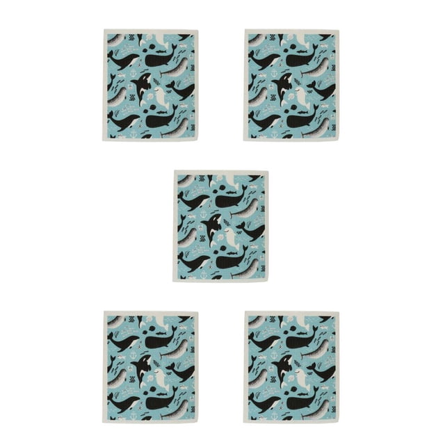Wosthever Cuencos de paño de limpieza de cocina, toalla de , herramienta de limpieza para el hogar, paños reutilizables para platos con bonitos Type2 NO2