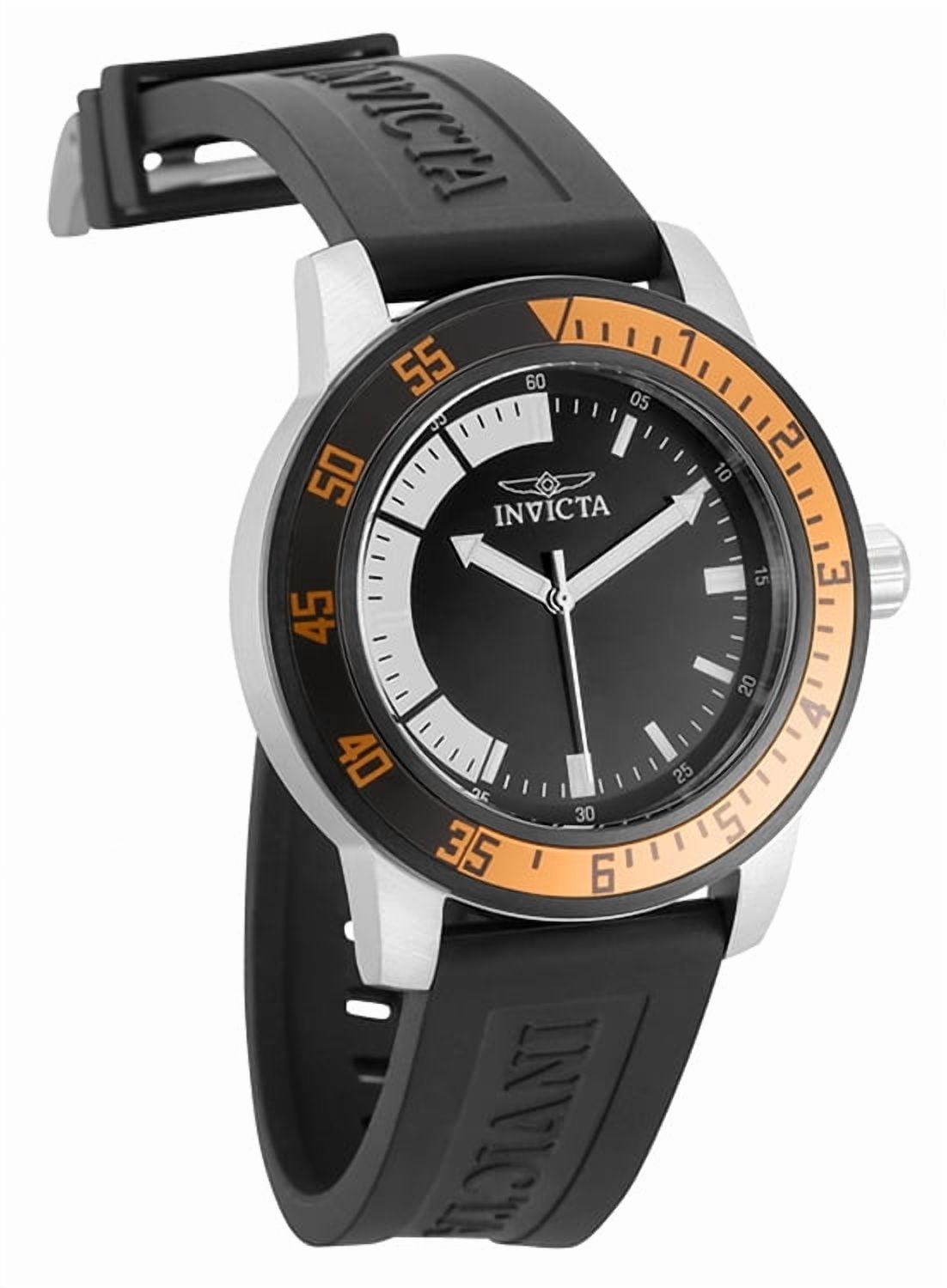 Invicta Men's 34014 Specialty Quartz Multifunction White, Black Dial Watch
