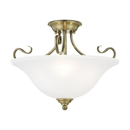 

Livex Lighting - Coronado - 3 Light Semi-Flush Mount in Traditional Style - 19