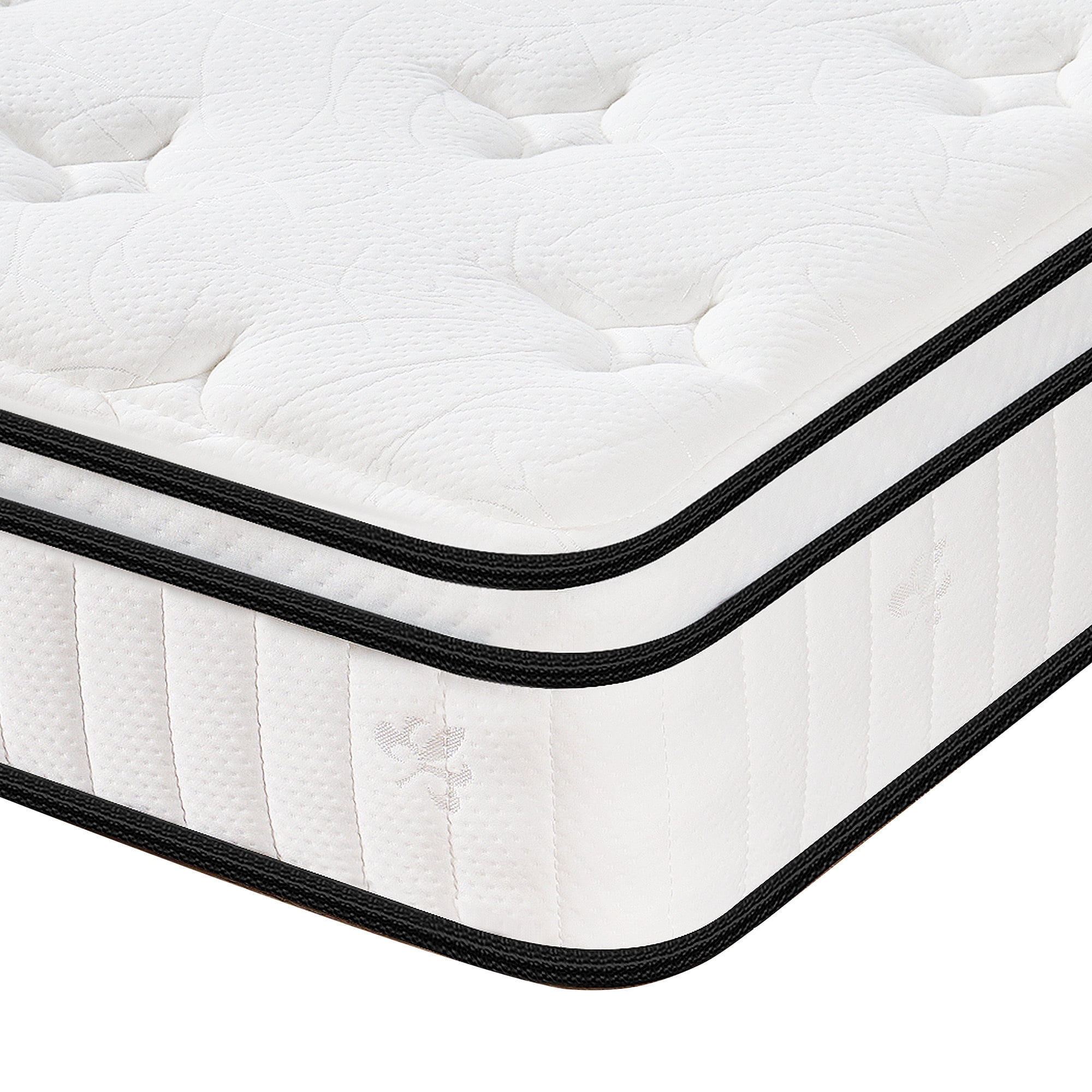 SogesPower 12inches Thickness Hybrid Mattress Gel Memory Foam- Full, White