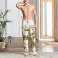 thumbnail image 6 of Lsque Cattle Drive By Two Cowboys 1 Print Men's Pajama Pants, Lounge Pant - Comfortable Home Wear,Elastic Waistband, Stylish Design-Large, 6 of 9
