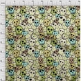 thumbnail image 3 of oneOone Velvet Primrose Fabric Skull Sewing Material Print Fabric By The Yard 58 Inch Wide, 3 of 5