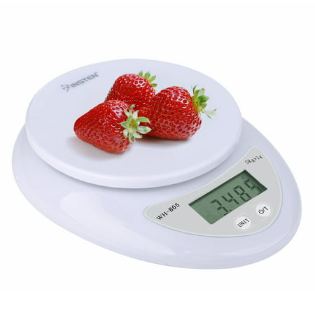 Insten Kitchen Scale in Grams Ounces Digital Food Scale for Weight 10lb x 0.04oz / 5Kg x