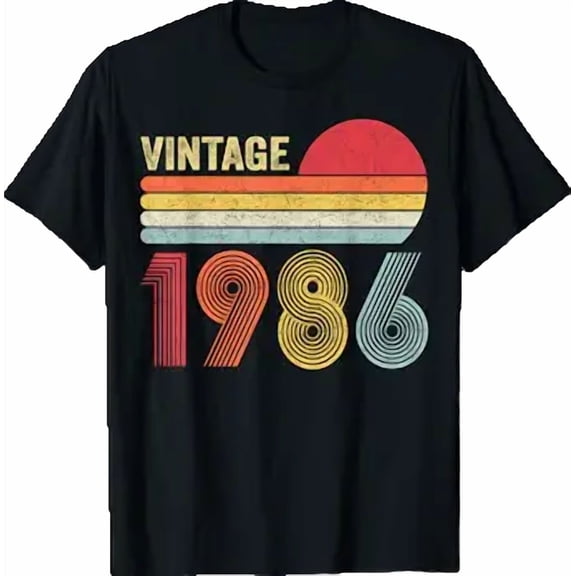 Vintage 1986 40th Birthday Gift Men Women 40 Years Old T-Shirt