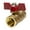 1/2", variant on 1/4" 3/8" 1/2" 3/4" BSP Female Thread Two Way Brass Shut Off Ball Valve With Butterfly Handle For Fuel Gas Water Oil Air ,Offering Precision and Performance