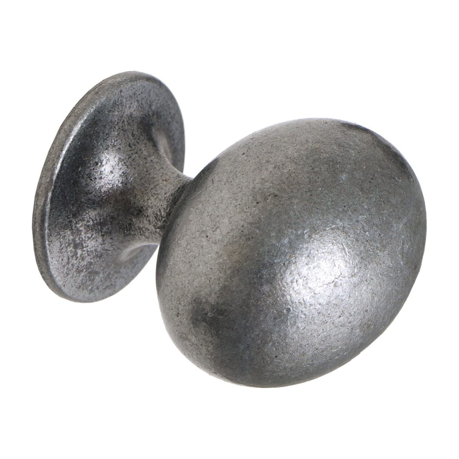 Utopia Alley 10pcs Danbury Oval Cabinet Ring Pull Knob - Decorative Cabinet Drop Pull Knobs for Cabinets and Drawers - Vintage Cabinet Hardware with Hand Finished Antique Iron - Pull Knobs 1.3"