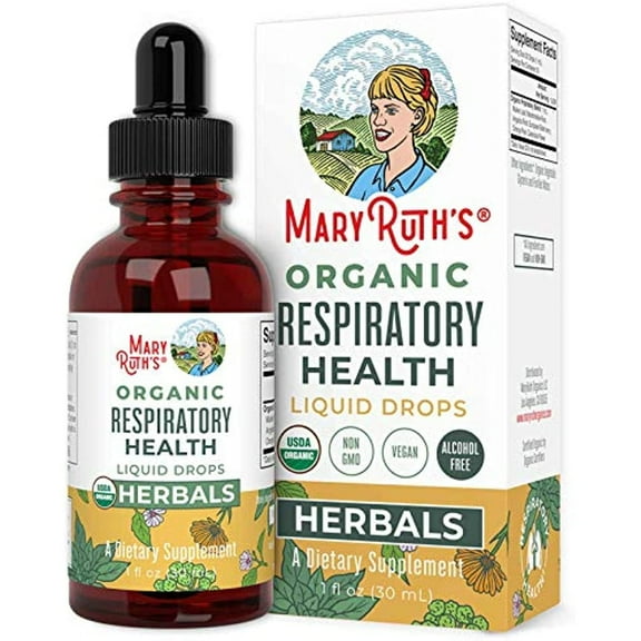 MaryRuth's Respiratory Health Herbal Blend Liquid, Unisex