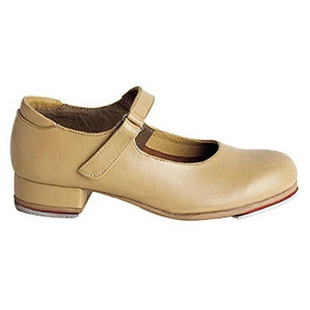 - Sansha Tan Leather Velcro Strap Tap Dance Shoe Little Girls 6M-5M